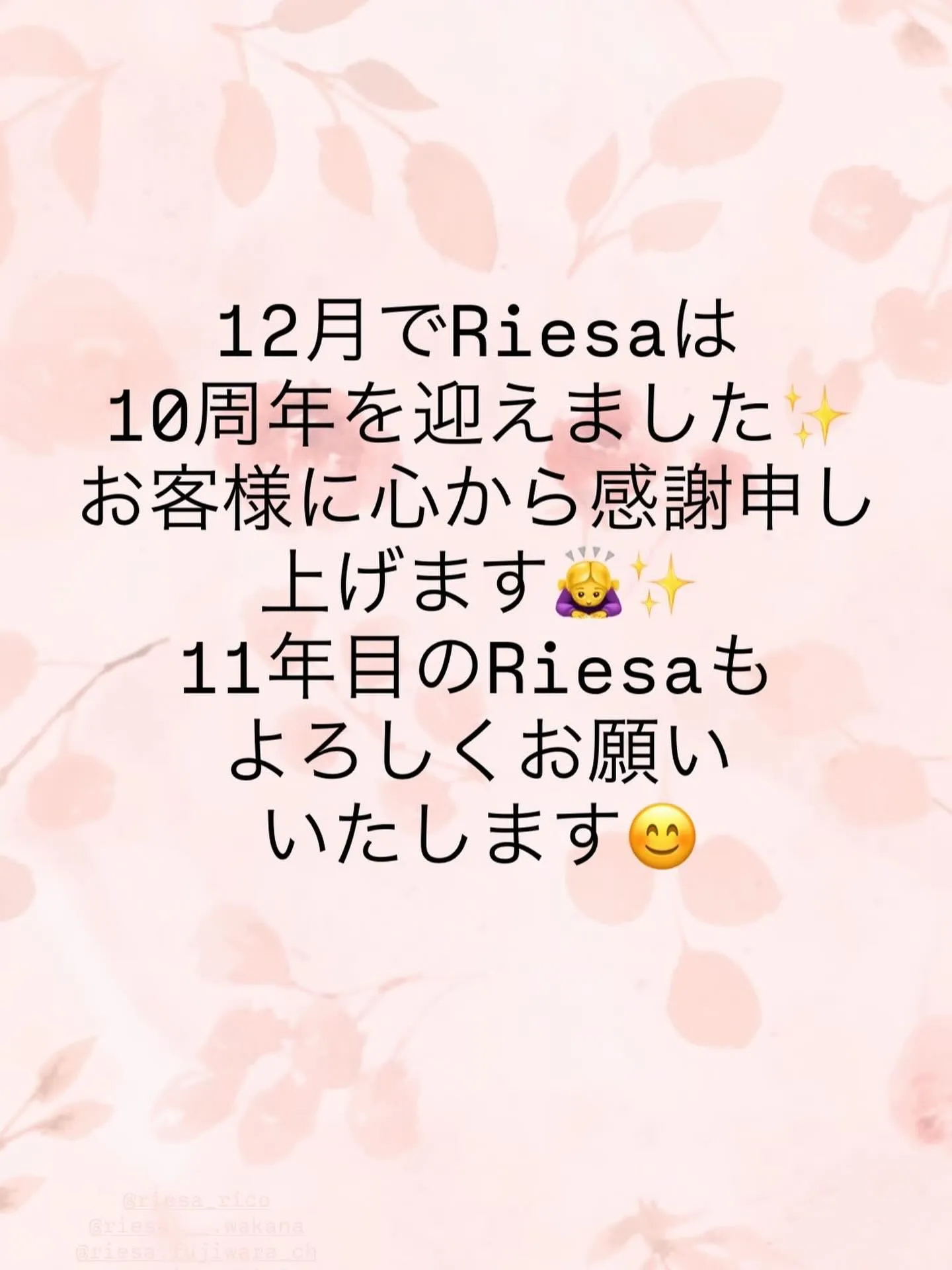 ☆豊川市のエステ☆Riesa